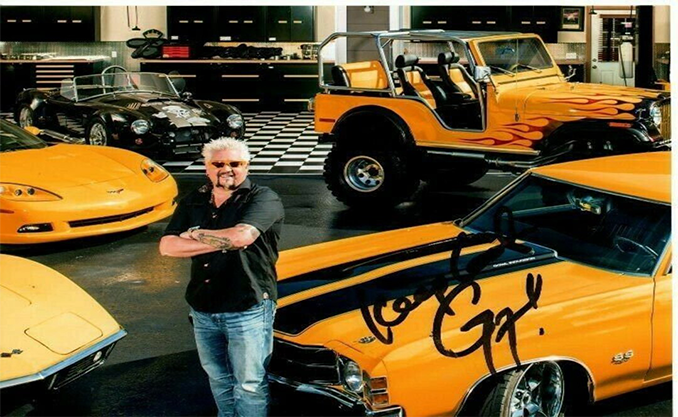 Guy Fieri with a 1971 Chevrolet Chevelle featuring a Digital Guard Dawg keyless ignition system